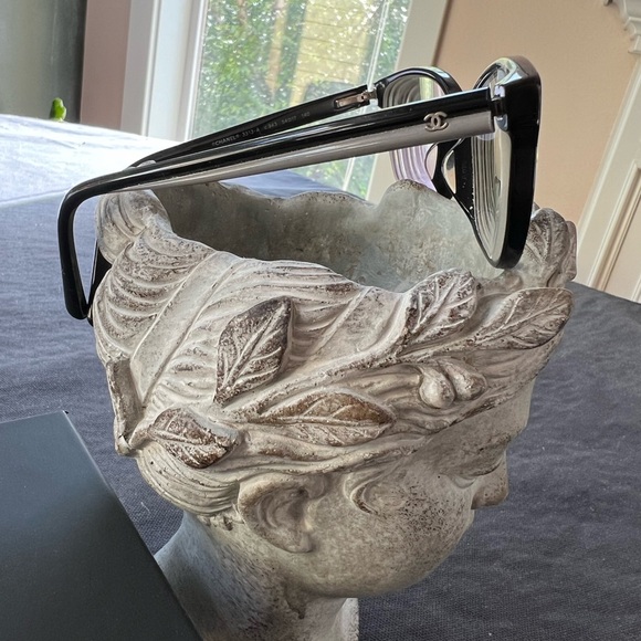 Chanel Women's Glasses Italy with Case Box EUC Grey Black Logo Acetate 54-17 140 - Picture 7 of 16